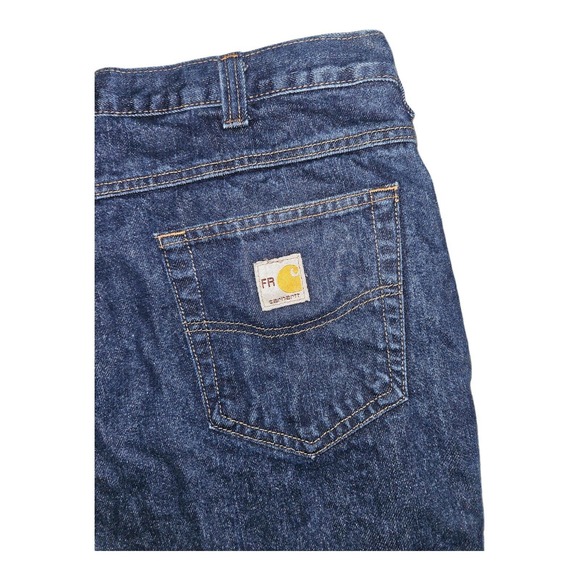 Carhartt Jeans 38x32 Men's Wide Boot Cut Flame Resistant Workwear - Picture 7 of 9